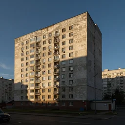 Photo of Soviet apartment building