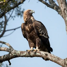 A gryphon perched on tree branch, National Geographic, photo still.