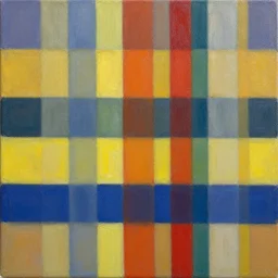oil painting, stripes on canvas