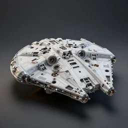 glass and bone millennium falcon, soft, sharp focus, detailed, sci-fi, hyperrealism, Subsurface scattering. Octane Render, artwork by Tooth Wu and wlop and greg rutkowski