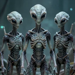 actual photograph of grey aliens, award winning, high def