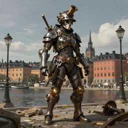 steampunk stockholm, trending on artstation