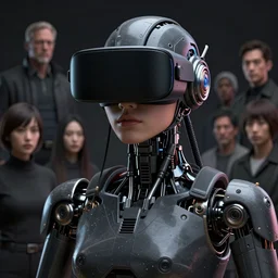 rendered in blender dark cyberpunk asian robot in a virtual reality, by francis bacon, by ayami kojima, by amano, by karol bak, greg hildebrandt, by mark brooks, by alex grey, by zdzisław beksinski, by takato yamamoto, ultra detailed, high resolution, ultra detailed, close - up wide portrait
