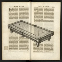 full page scan of 1500's book about bar billiards