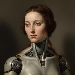 a portrait of a female android by andrea del sarto