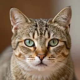 a close up photo of a cat that looks like Vladimir Putin