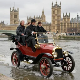 charon transporting a 1 9 2 0's london baker across the river styxx