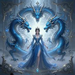 symmetry!! a hybrid medieval exquisite complex and beautiful the azure dragon in the east in the fog of magic light, beautiful teen princess, digital painting, artstation, concept art, smooth, sharp focus, illustration, art by artgerm and greg rutkowski and alphonse mucha, 8 k