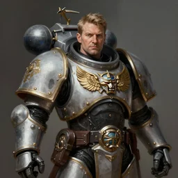 Sir Keir Starmer as a Warhammer 40k Space Marine, portrait, fantasy, intricate, elegant, highly detailed, digital painting, artstation, concept art, smooth, sharp focus, illustration, art by artgerm and greg rutkowski and alphonse mucha