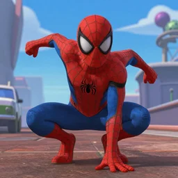 spiderman in the animation movie toystory