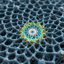 interstaller radiation induced fractalization of a tessellating hydrosphere, biopunk, futurecore, 5 mm