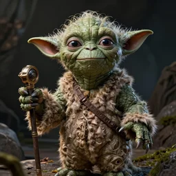 yoda fantasy art portrait, ultra realistic, cinematic, wide angle, intricate details, highly detailed by boris vallejo,, wayne barlowe, craig mullins,