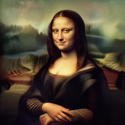 Mona Lisa but we know why she's smiling