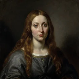 lilith, biblical portrait, painting, 18th century, oil, eerie ambience