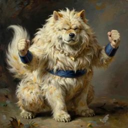 William-Adolphe Bouguereau painting of Shaggy Ultra Instinct
