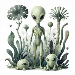 hyper - detailed matte illustration of alien flora and fauna by iris van herpen based on art forms in nature by zaha hasid, zdzisław beksinski and alphonse mucha