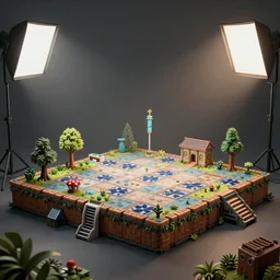props, Tiles, plataform game, 8k, unreal 5, hyperrealistic, realistic, photorealistic, dynamic lighting, highly detailed, cinematic landscape, studio landscape, studio lighting