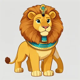 portrait character design of an egyptian lion. deviantart adoptable, style of maple story and zootopia, portrait studio lighting by jessica rossier and brian froud and gaston bussiere