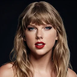 a front - faced clear close - up studio portrait of taylor swift, dramatic cinematic lighting, trending on artstation, fine details, 8 k, highly detailed, beautifully composed