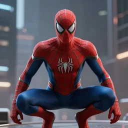futuristic spiderman ,highly detailed, 4k, HDR, award-winning, perfectly no mistake , artstation, octane render
