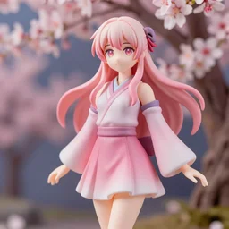 stylized 🌸 anime vinyl figure 🍡 high delicate defined details, smooth, sharp focus