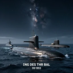 submarines and boats and a sky full of stars and waves by mcbess