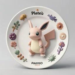 minimalist, hyper - detailed 3 d model of a pokemon based on plate 6 1 of art forms in nature by ernst haeckel