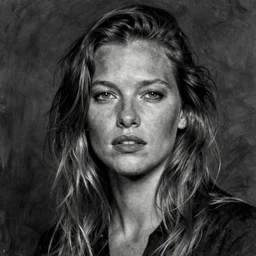 charcoal portrait of kate moss by schiele