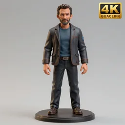 bradley cooper like hand painted deluxe figurine, hyperdetailed, artstation, cgsociety, 8 k