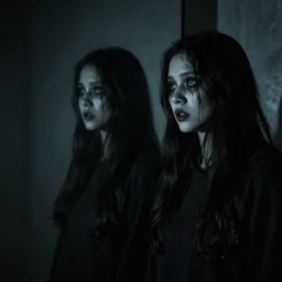soulless reflection looking back at you living in your worst nightmare horror