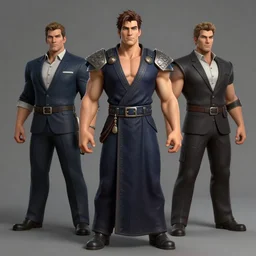 an alphan male team fortress 2 heavy photo, professionally retouched, soft lighting, realistic, smooth face, full body shot, torso, dress, perfect eyes, wide angle, sharp focus on eyes, 8 k high definition, insanely detailed, intricate, elegant, art by artgerm and jason chan and mark litvokin