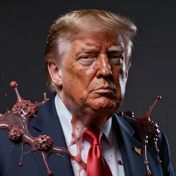 donald trump's disgusting true form bursting from within, gross, slimy, sleazy, pustules, high details, intricate details, by dan mumford, 1 9 8 0 s, inking, vintage 8 0 s print, screen print