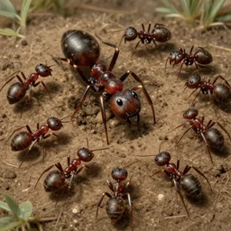 ant life, life story, build an anthill, super quality, powerful detail, by albert bierstadt