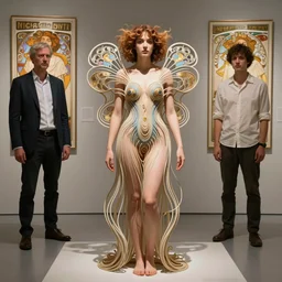 low art debased art embarrassing by iris van herpen, artgerm, raymond swanland and alphonse mucha. highly detailed, hyper real, beautiful