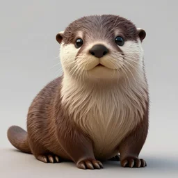 cute otter, ute osterwalder, concept art, digital, highly detailed, eddotorial illustration, matte print