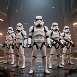 star wars stormtroopers reinvented by hr giger syd mead yasushi nirasawa, wide angle shots, hdr, 8 k, volumetric lighting, hyperrealistic, soft lighting, octane render, epic visuals, photorealistic, bokeh,