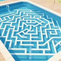 swimming pool maze