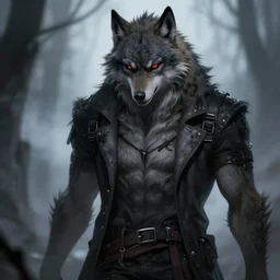 detailed beautiful cool male character art depicting a creepy werewolf monster, concept art, depth of field, on amino, by sakimichan patreon, wlop, weibo, bcy. net, colorhub. me high quality art on artstation.