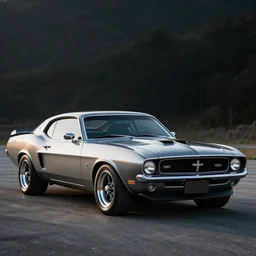 professional photo of stereotypical 2 1 0 0 s muscle car, streamlined, visually stunning