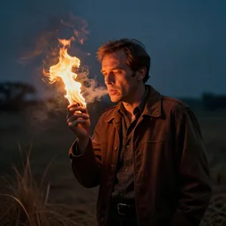 rod serling smoking like he's on fire