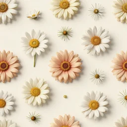Flatlay flower pattern, epic, detailed, 4k, realistic, trending on artstation