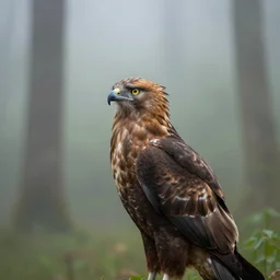 a harpy in a foggy forest, by Omar Z. Robles, CANON Eos C300, ƒ1.8, 35mm, 8K, medium-format print