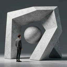 man and geometry, high detail, high modernization, ultra mega super hyper realistic,
