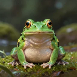 a portrait of a 🐸 in a scenic environment by slim aarons