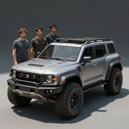 a beautiful concept design of a supercar converted into offroad suv by cory loftis, fenghua zhong, ryohei hase, ismail inceoglu and ruan jia. volumetric light, detailed, octane render, shadow of the tomb rider