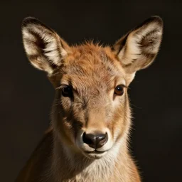 the face of a mammal, portrait, photography, amazing shadows