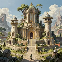 fantasy world by tuco amalfi, matte painting, highly detailed, artstation