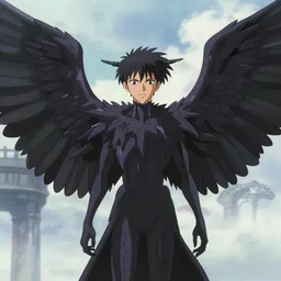 4K photo of mothman with giant wings , flawless anime cel animation by Manabu Oshashi and Satoshi Kon, professionally post-processed , beautiful, scary, symmetry accurate features, epic, octane rendered, anime masterpiece, accurate