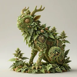 creature made of weed plant, insanely detailed and intricate, hypermaximalist, elegant, ornate, hyper realistic, super detailed