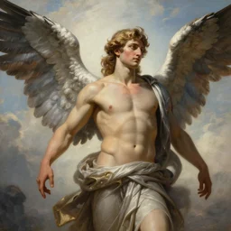 An epic and beautiful painting of Danilo Gentilli as god, with wings. ultra-detailed, 8k, octane render